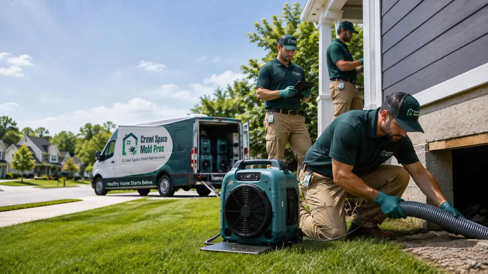 Crawl Space Mold Removal in Tillar, AR